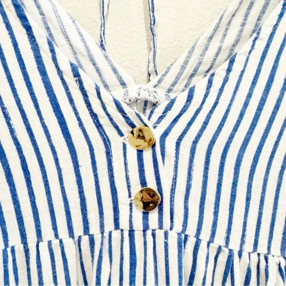 Zara striped linen